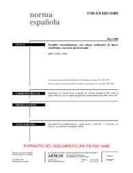 UNE-EN ISO 15482:2000 (R2009)