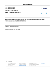 NBN EN ISO 204:2023