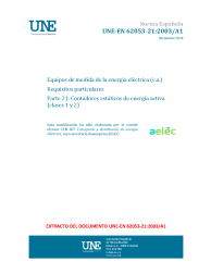 UNE-EN 62053-21:2003/A1:2018