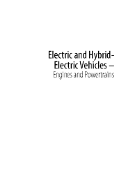 Electric and Hybrid-Electric Vehicles - Engines and Powertrains