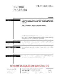 UNE-EN 1124-1:2000/A1:2006