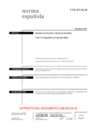 UNE-EN 54-18:2007 (R2009)