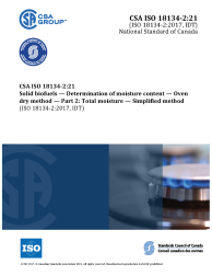 CSA ISO 18134-2:21 (R2026)