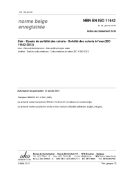 NBN EN ISO 11642:2013
