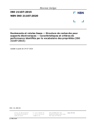 NBN ISO 21107:2020