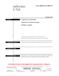 UNE-ISO/PAS 17005:2009 IN