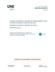 UNE-EN ISO 8872:2023