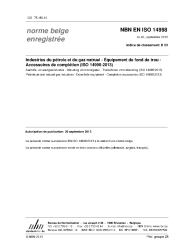 NBN EN ISO 14998:2013