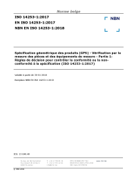 NBN EN ISO 14253-1:2018