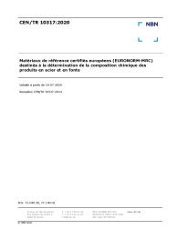 CEN/TR 10317:2020