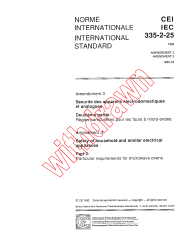 IEC 60335-2-25:1988/AMD3:1992