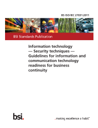 BS ISO/IEC 27031:2011