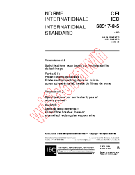 IEC 60317-0-5:1992/AMD2:1999