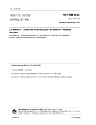 NBN EN 1642:2004