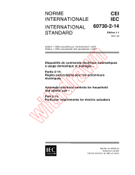 IEC 60730-2-14:1995+AMD1:2001 Consolidated