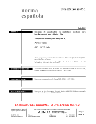 UNE-EN ISO 15877-2:2009