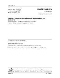 NBN EN ISO 21670:2014