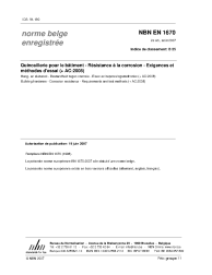 NBN EN 1670:2007