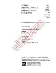 IEC 60076-5:1976/AMD2:1994