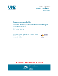 UNE-EN ISO 6847:2021
