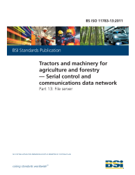 BS ISO 11783-13:2011