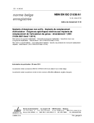 NBN EN ISO 21536/A1:2014