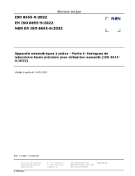 NBN EN ISO 8655-9:2022