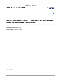 NBN B 25-002-1:2019