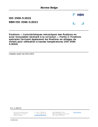NBN ISO 3506-5:2023