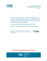 UNE-CEN/TS 1453-2:2017 (R2020)