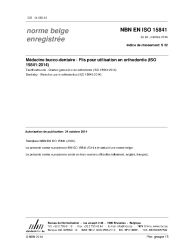 NBN EN ISO 15841:2014