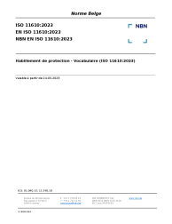 NBN EN ISO 11610:2023