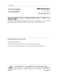 NBN EN ISO 8674:2001