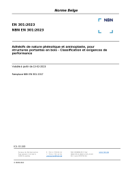 NBN EN 301:2023