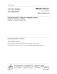 NBN EN 14975+A1:2010