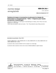 NBN EN 295-1:2013