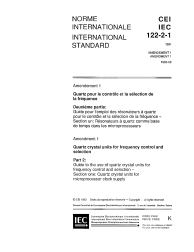 IEC 60122-2-1:1991/AMD1:1993
