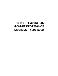 Design of Racing and High-Performance Engines 1998-2003