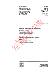 IEC TR 60870-1-3:1990