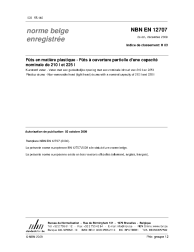 NBN EN 12707:2009
