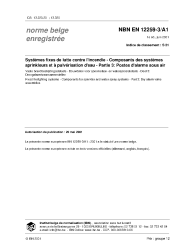 NBN EN 12259-3/A1:2001