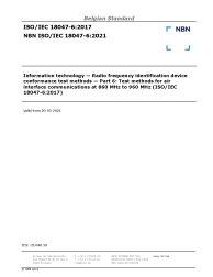 NBN ISO/IEC 18047-6:2021