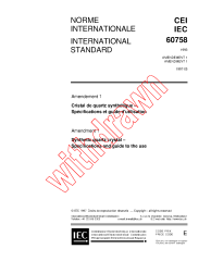IEC 60758:1993/AMD1:1997
