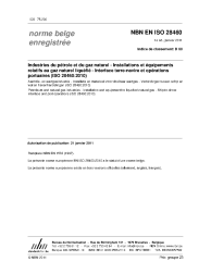 NBN EN ISO 28460:2011