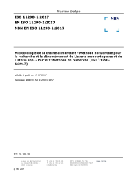 NBN EN ISO 11290-1:2017