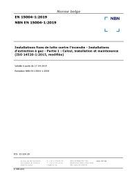 NBN EN 15004-1:2019