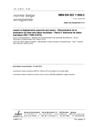 NBN EN ISO 11990-2:2010
