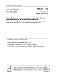 NBN EN 14116:2007