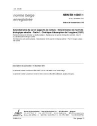 NBN EN 16087-1:2011