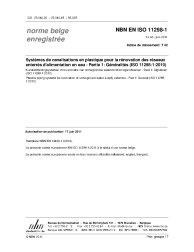 NBN EN ISO 11298-1:2011
